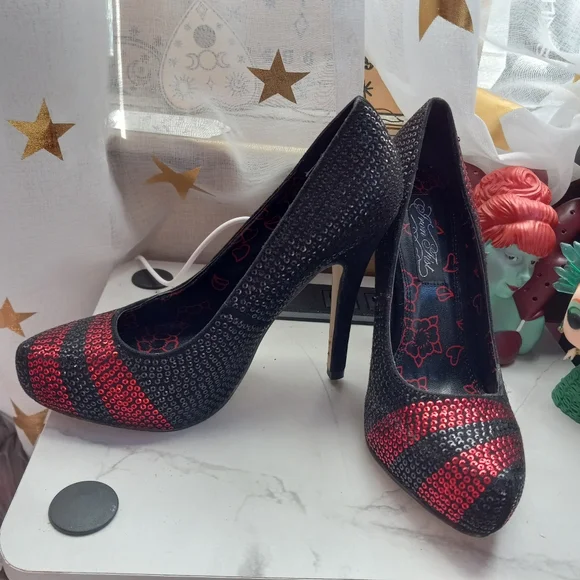 Nwt discontinued sparkly stoned heels! Y2k! Rare! Sold - Picture 2 of 8